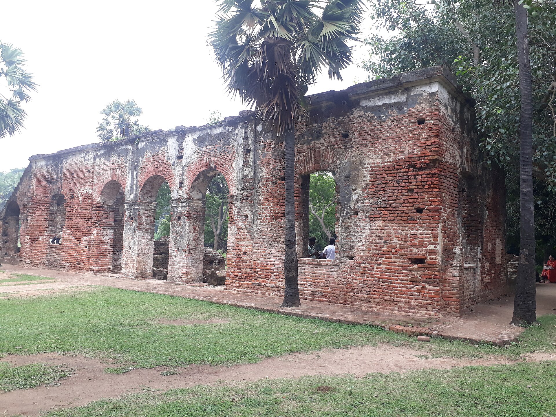 Arikamedu | Indian Press Ruins of an ancient brick building are visible at the Arikamedu archaeological site in India, offering a glimpse into.